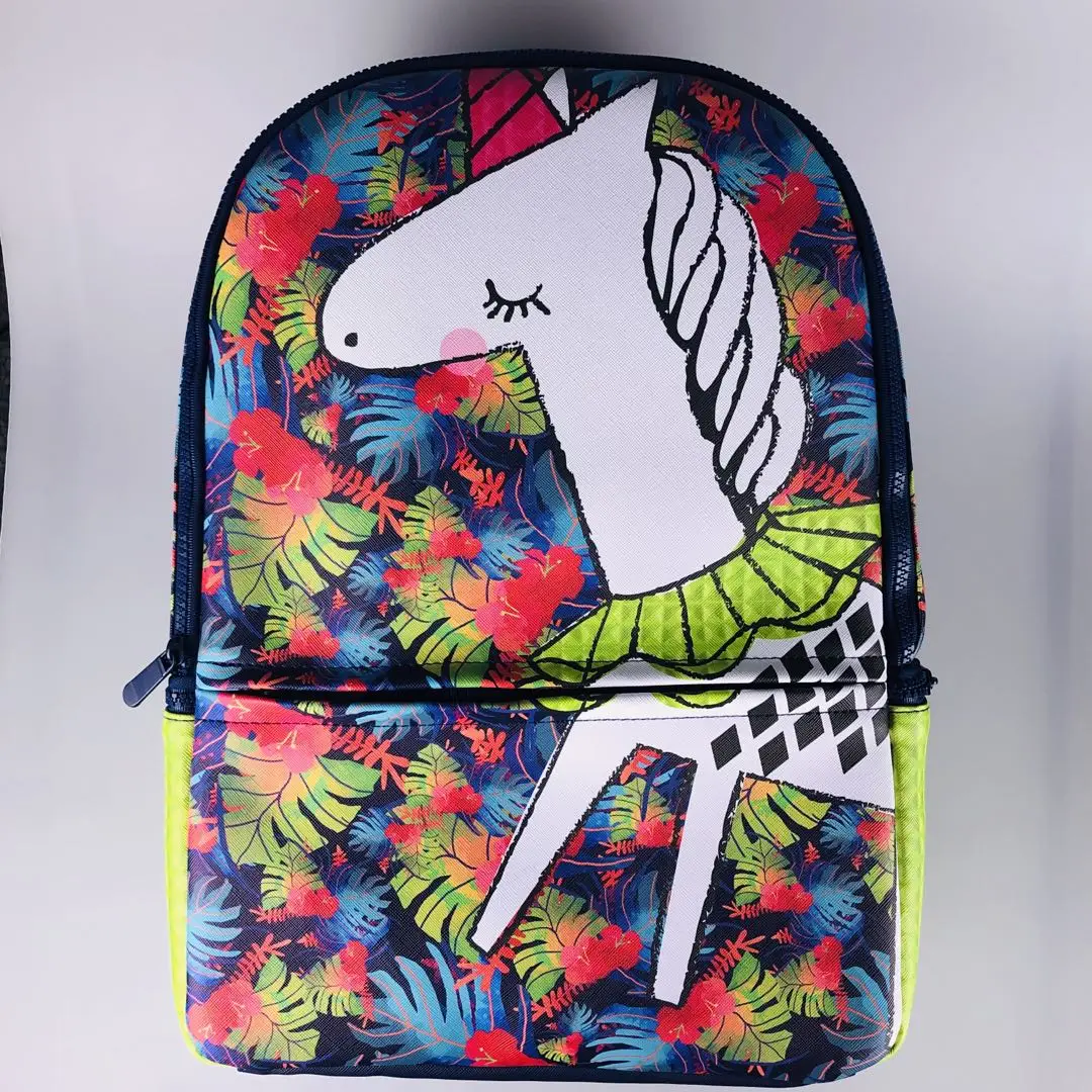 

Unicorn Digital printed Fashion Boy or Girl Children kids School backpack for Teenager