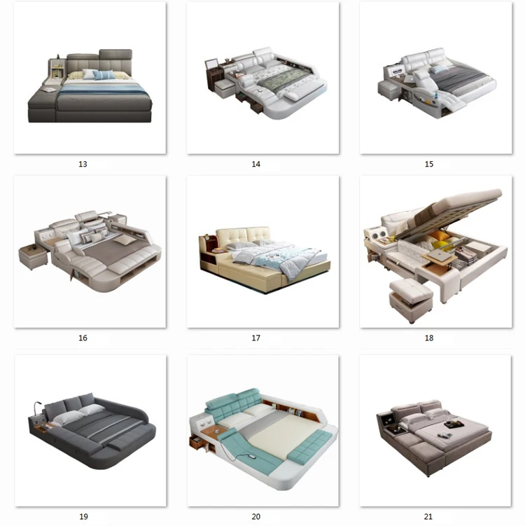 multifunctional bed modern multifunctional bed leather bed storage bed