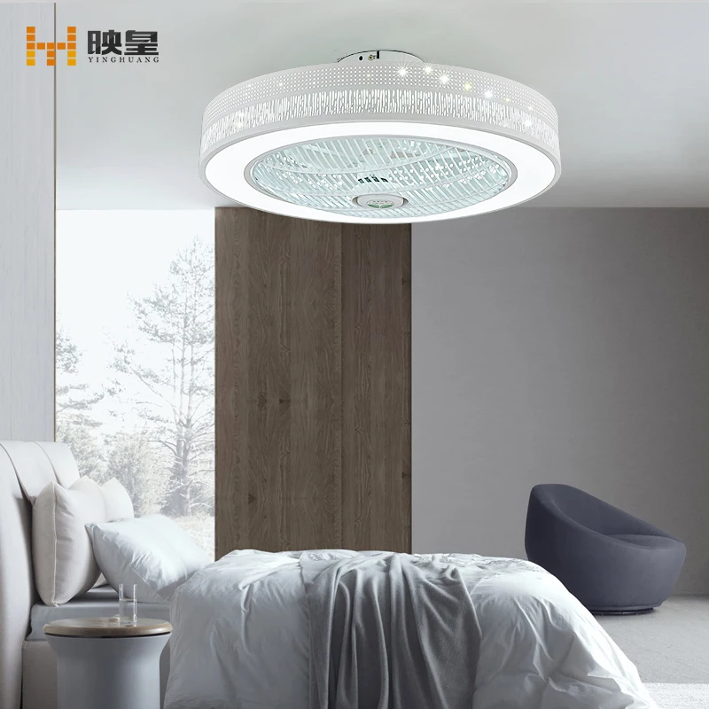 50/60cm diameter Changeable Light LED Silent Remote Control 40w Bedroom Ceiling Fan with Light