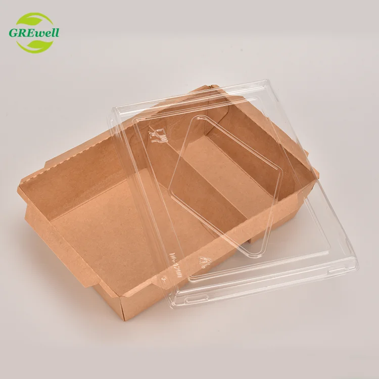 Restaurantware 49 oz #2 To Go Box 200ct Box Newsprint with Kraft Interior Rectangle Disposable Take Out Container Eco-Friendly Paper 