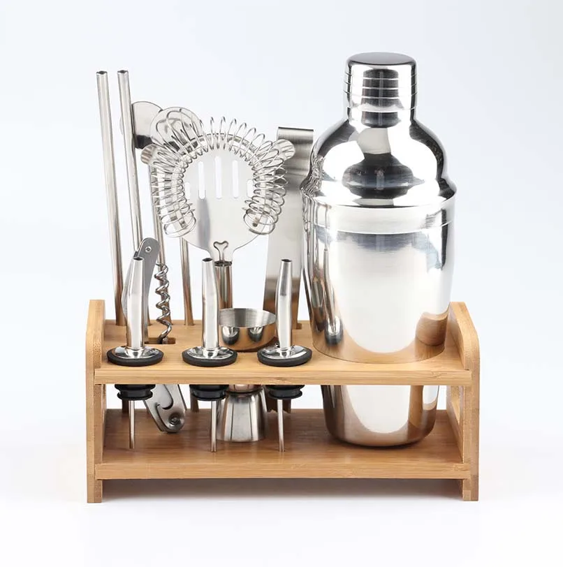 

New Barware Stainless Steel 10-piece Custom Wholesale Cocktail Shaker Kit Set