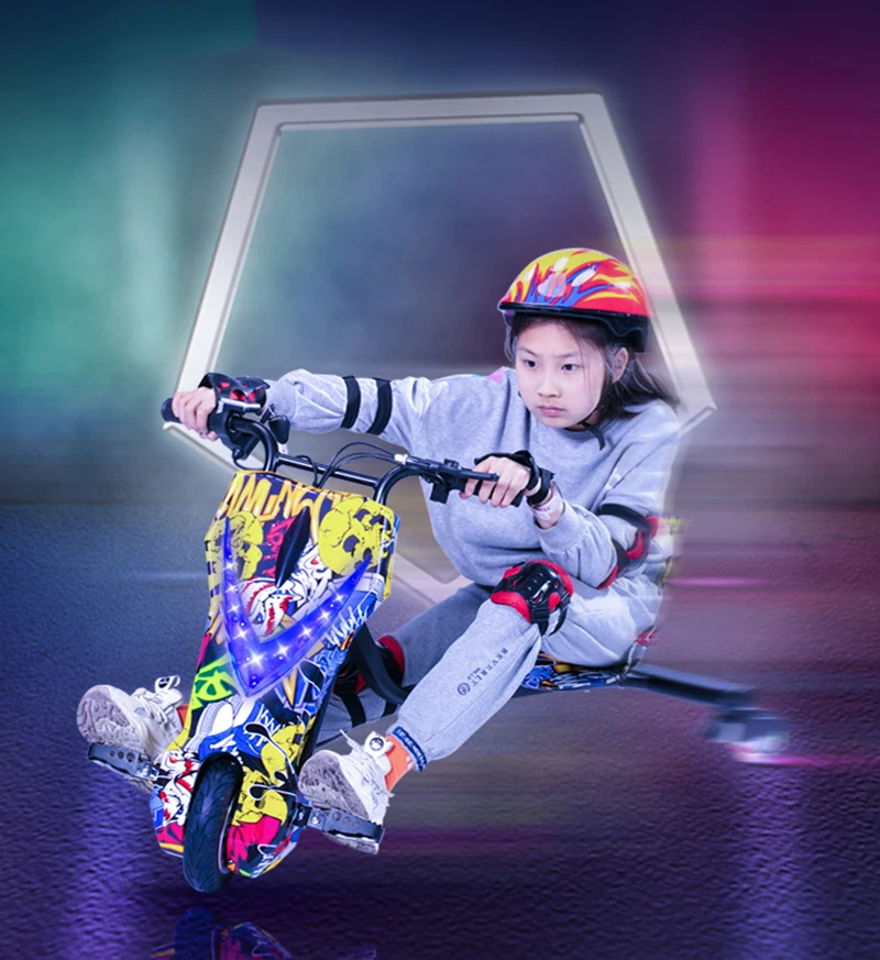 

3D MAX Factory wholesale price 3 wheel smart kids electric drifting electric trike scooter drift kart car for kids and adults, Different color are available
