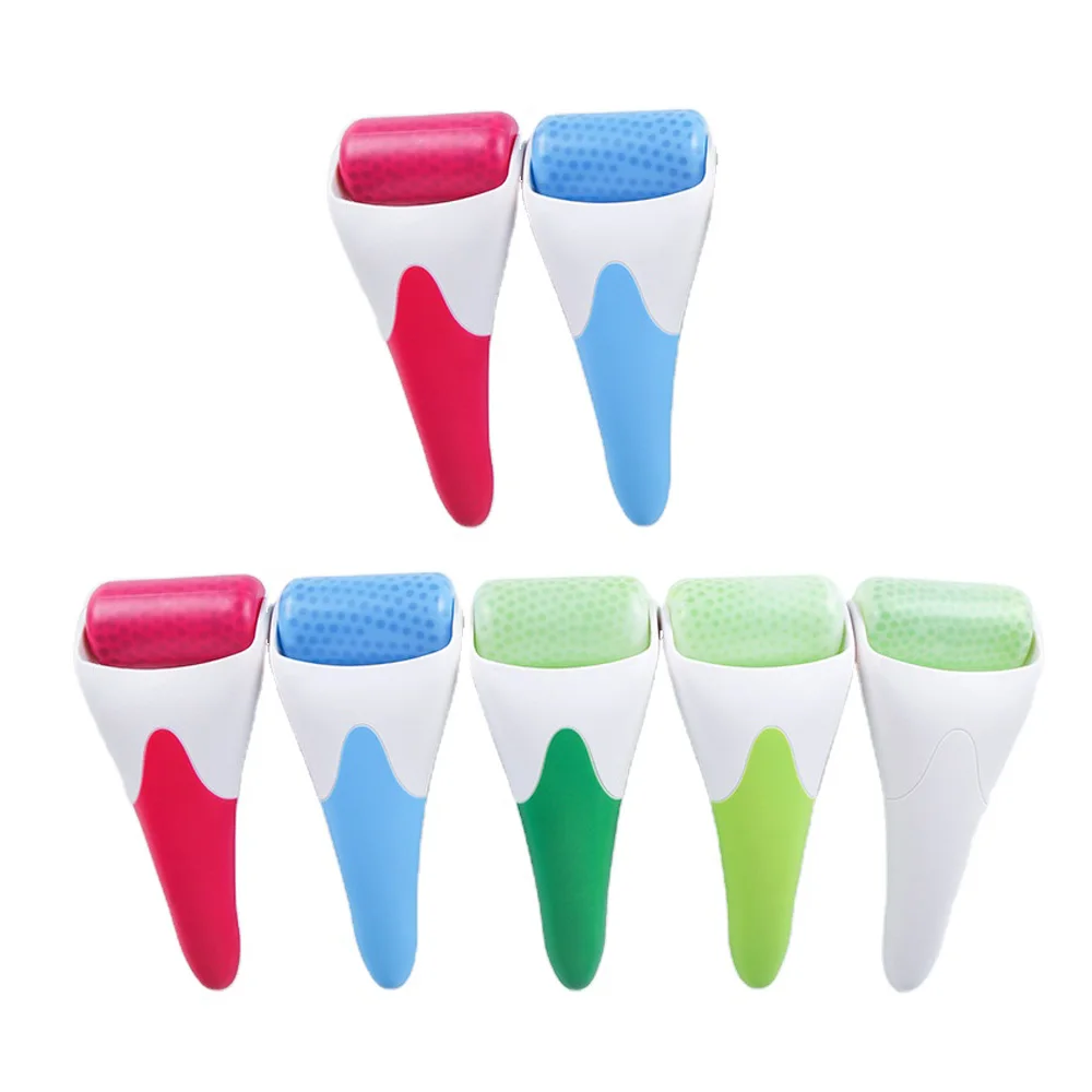 

Skin Eye White Pink Small Sticks Mini Facial Massager Set Cryo Face Ice Roller, White/pink/green/blue