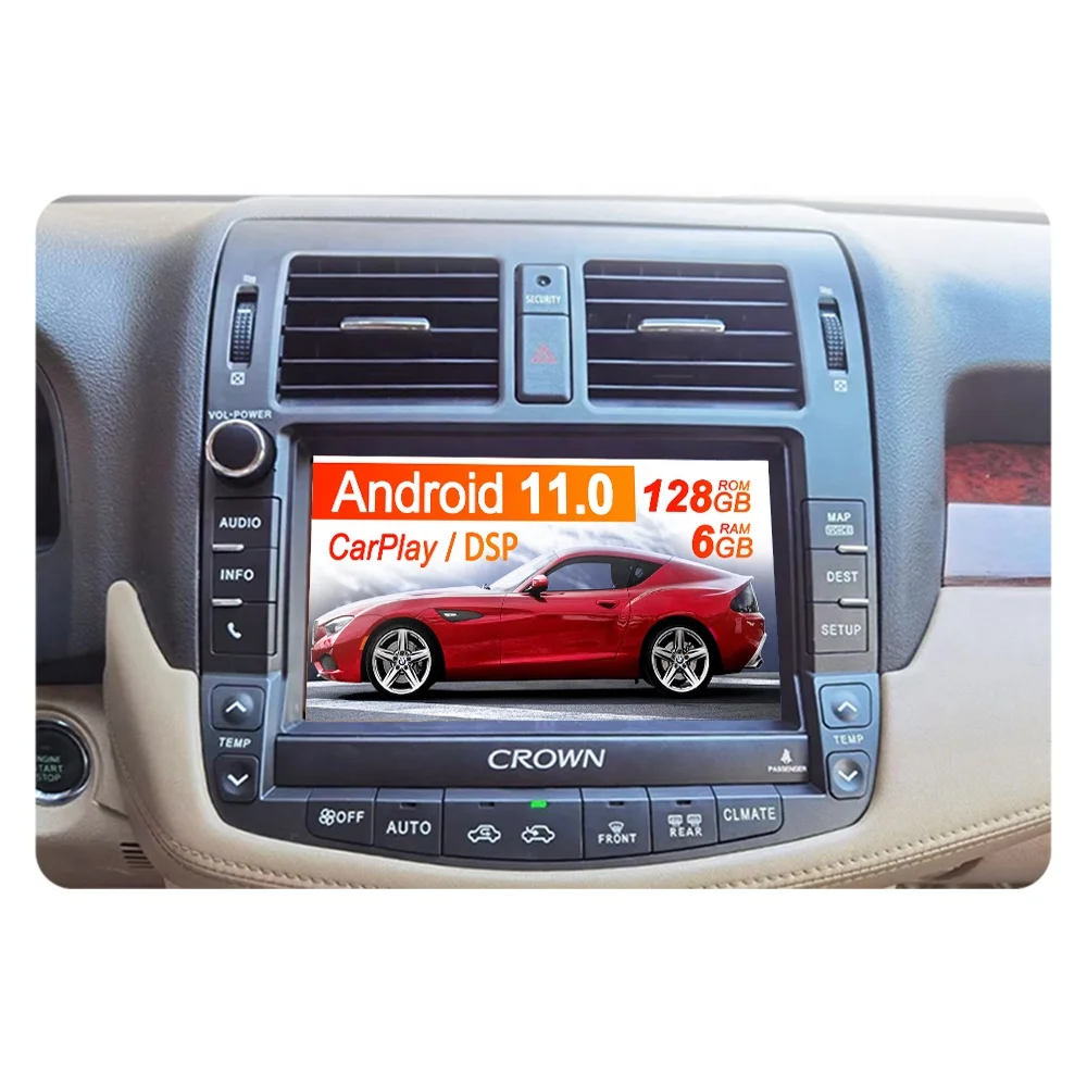 

12.3 Inch Android Screen Car Multimedia Radio Player For Toyota Crown 13th 2009-2014 Autostereo GPS Navigation Carplay