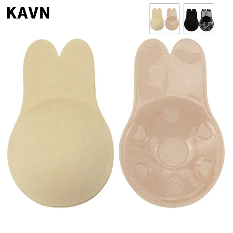 9.5CM 11CM 13CM sur mesure fabrication sticky invisible bunny brasticky rabbit ear strapless bra soutien gorge femme push up