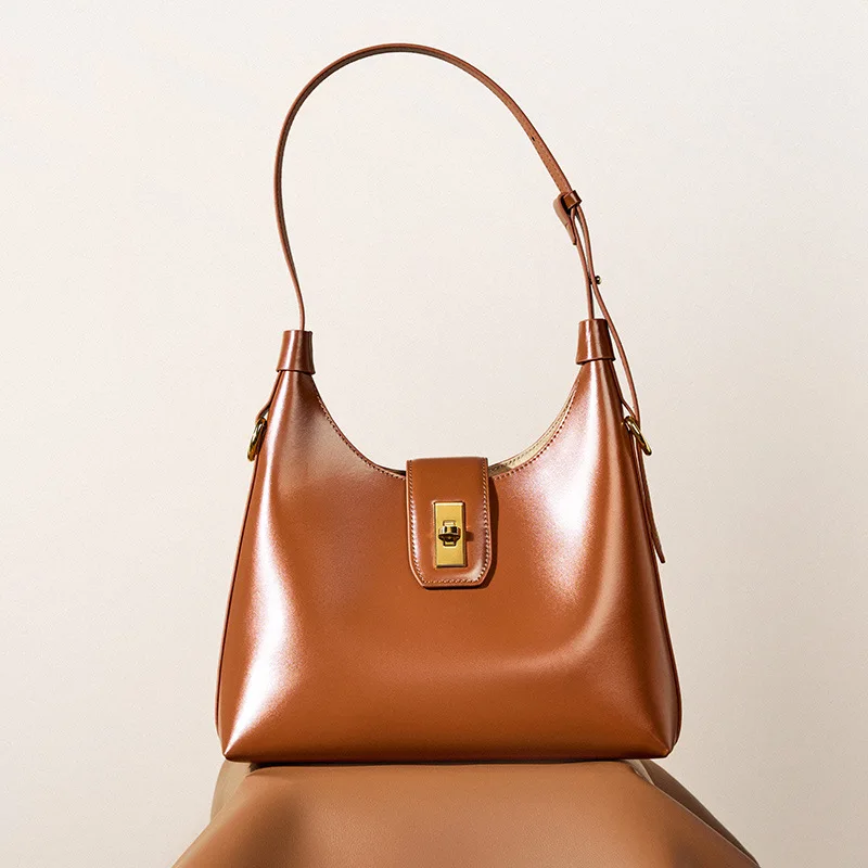 

Genuine leather retro stick bag 2023 new Tote bag