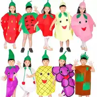 

Party activities performing props Fruits and vegetable children clothes cosplay masquerade performances costumes