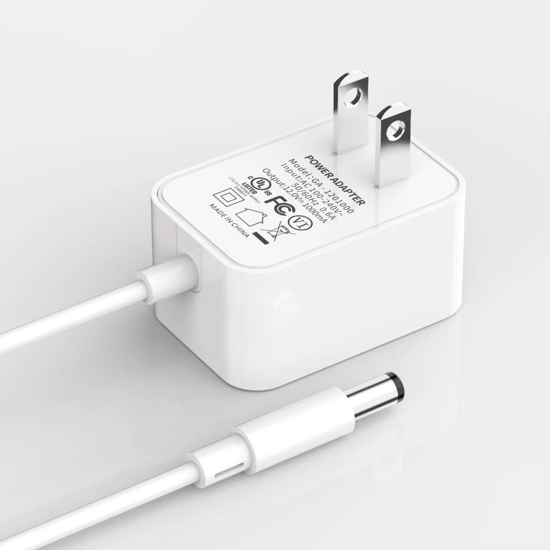 
12V 1A UL certified power adapter US AC DC 12W high quality FCC certified wall power supply 