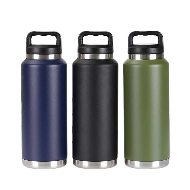 

Custom Logo 36oz Double Wall 304 Stainless Steel Yetys Termos Water Bottle Vacuum Flasks Thermoses Thermal Bottle With Chug Lid