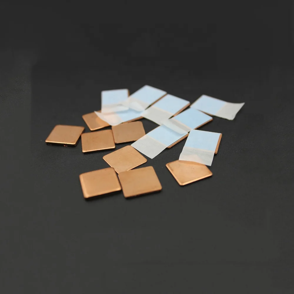 Taidacent Heat Dissipation Pure Copper Sheet Red Copper Thermal Pad With Adhesive Tape Graphics