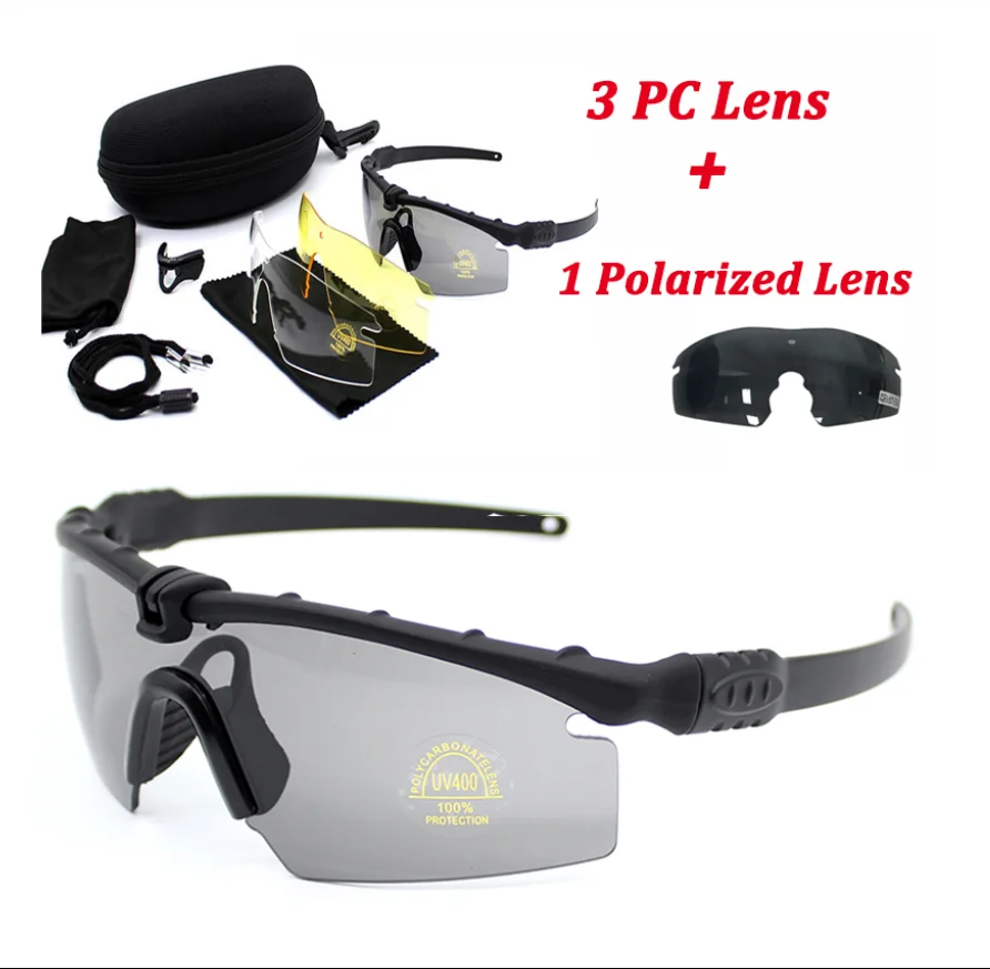 

Tan Frame Military Goggles Dustproof Safety Sports Tactical Sun Glasses, Black cb acu ocp etc / accept customized color