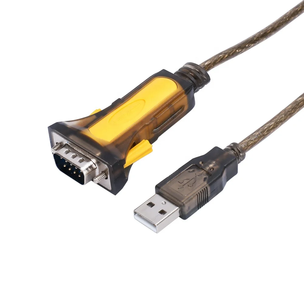 

IOCREST USB to RS232 DB9 Serial Cable Male A Converter Adapter with PL2303 Chipset for Windows 10, Yellow
