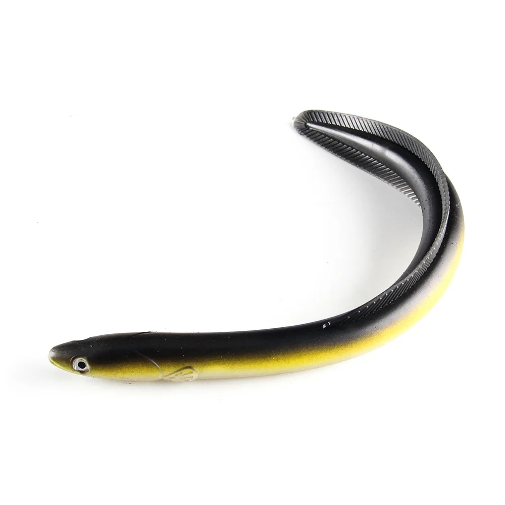 

Bass master Fishing Lure 295mm Sea Artificial Silicone sea slug worm eel soft lure, 2 colors