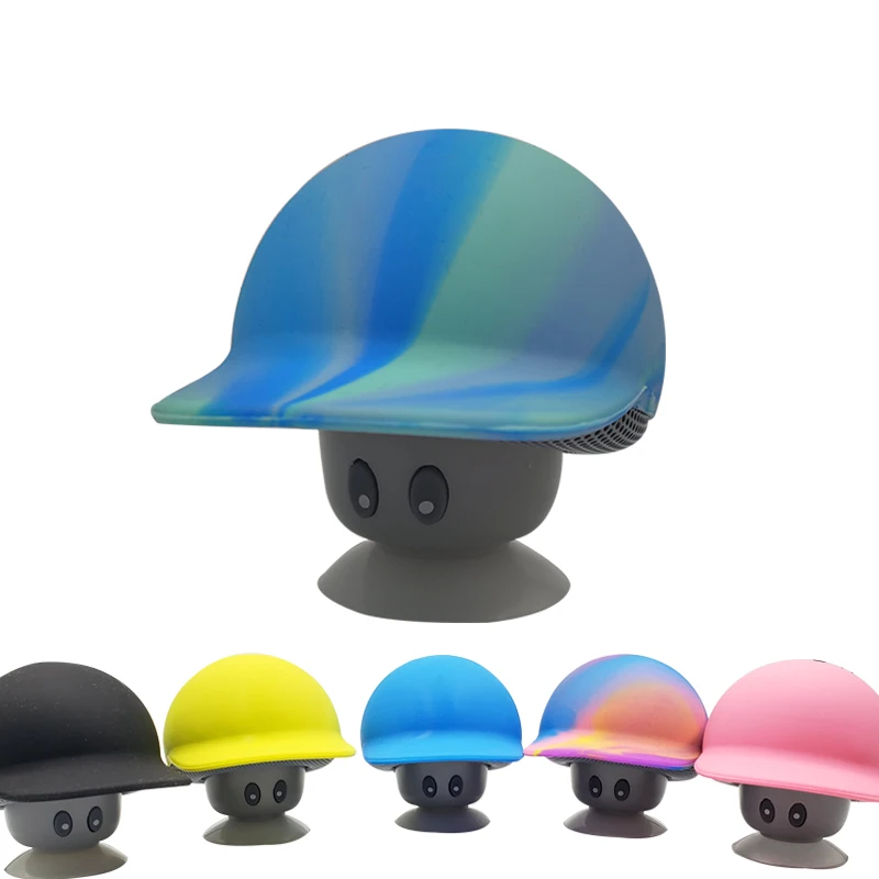 Cute Design Wireless Mini Waterproof Mushroom bluetooth Speaker With Sucker phone holder - ANKUX.COM