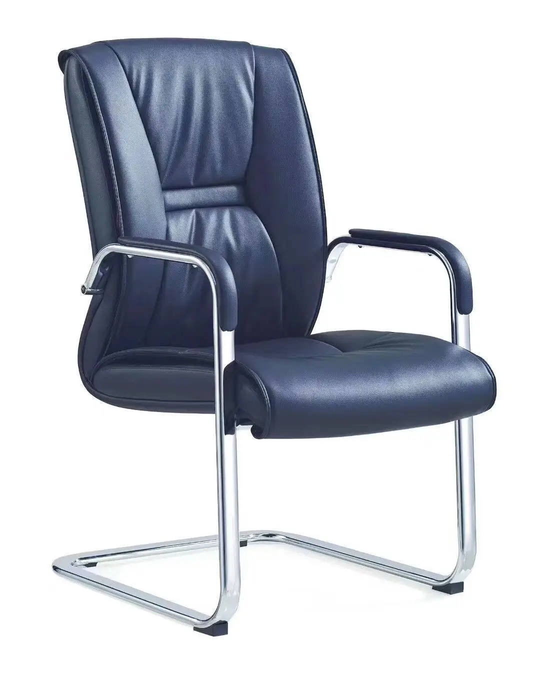 Office Chair Without Wheels 8239c Pu Leather Ergonomic Chairs For