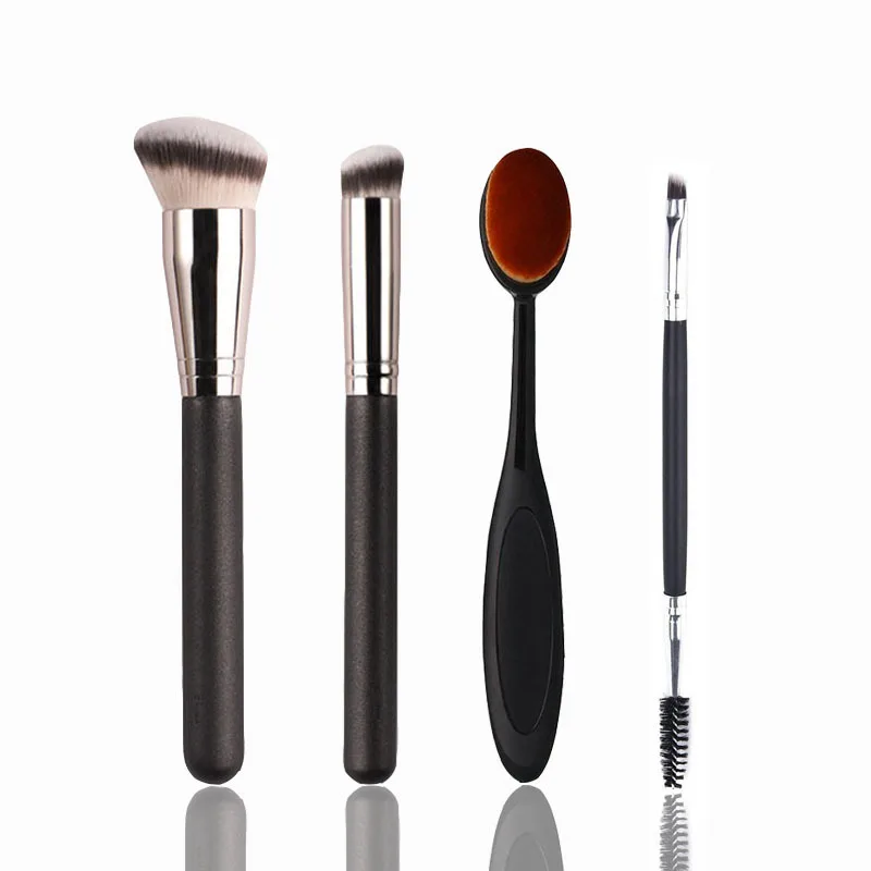 

Oblique Head Foundation brush Powder Concealer Liquid Foundation Face Makeup Brushes Tools Professional Beauty Cosmetics, As the picture