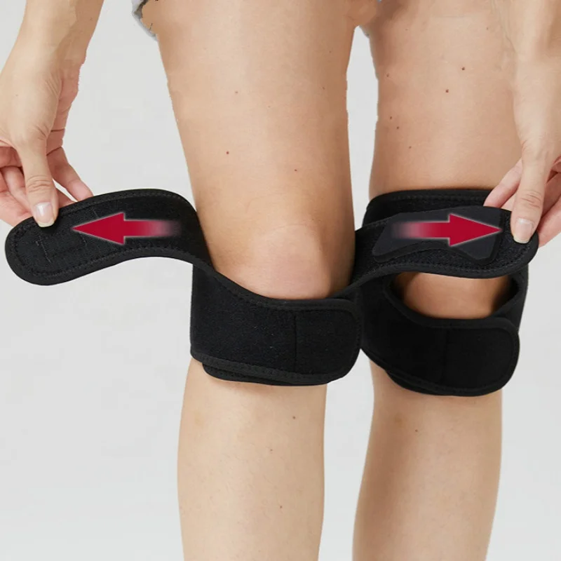 

Sport Adjustable Tendon Patella Strap Wrap Brace Knee Support Belts, Black