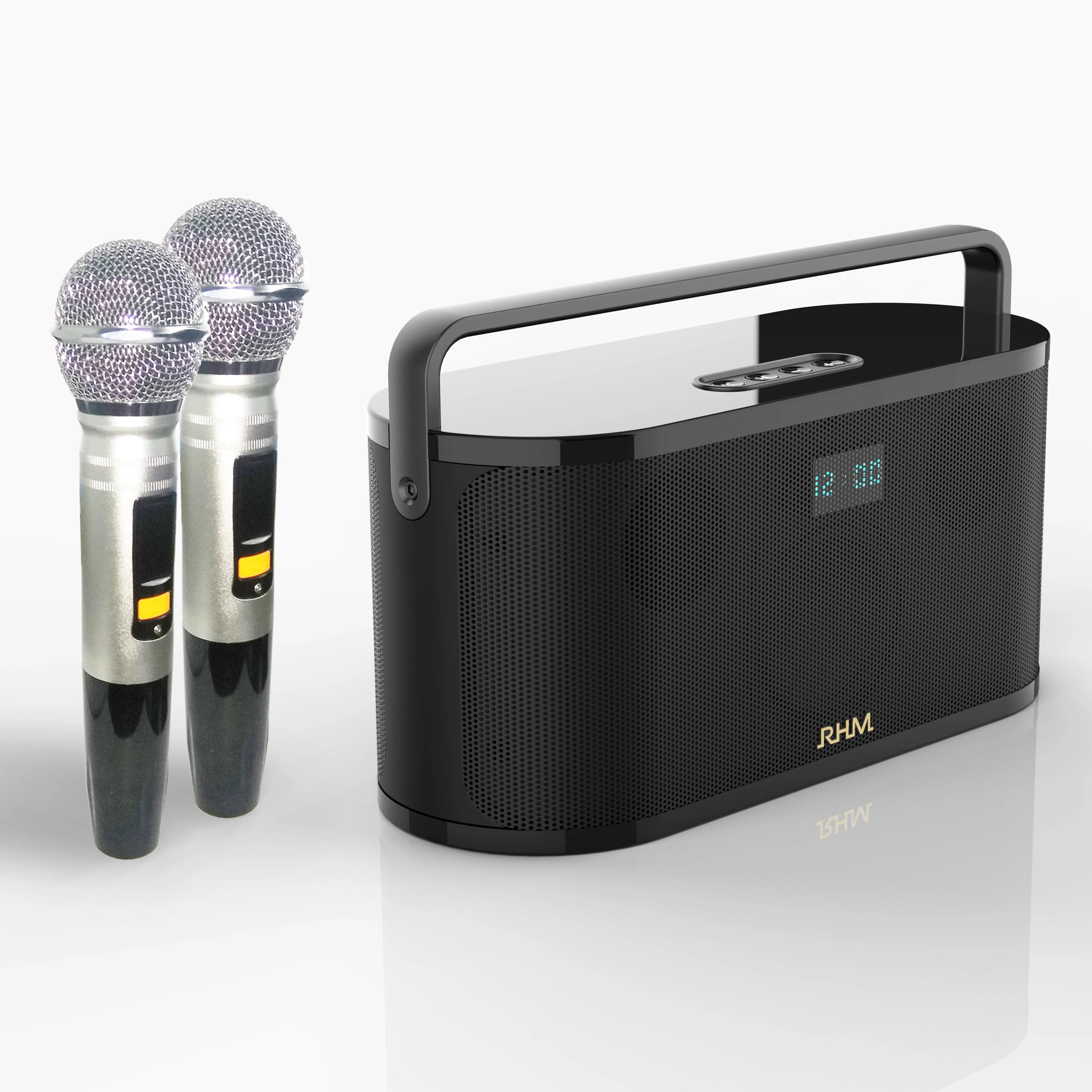 

RHM RM-K777 Newly ALL-IN-ONE portable powerful sound Karaoke Speaker with wireless microphone