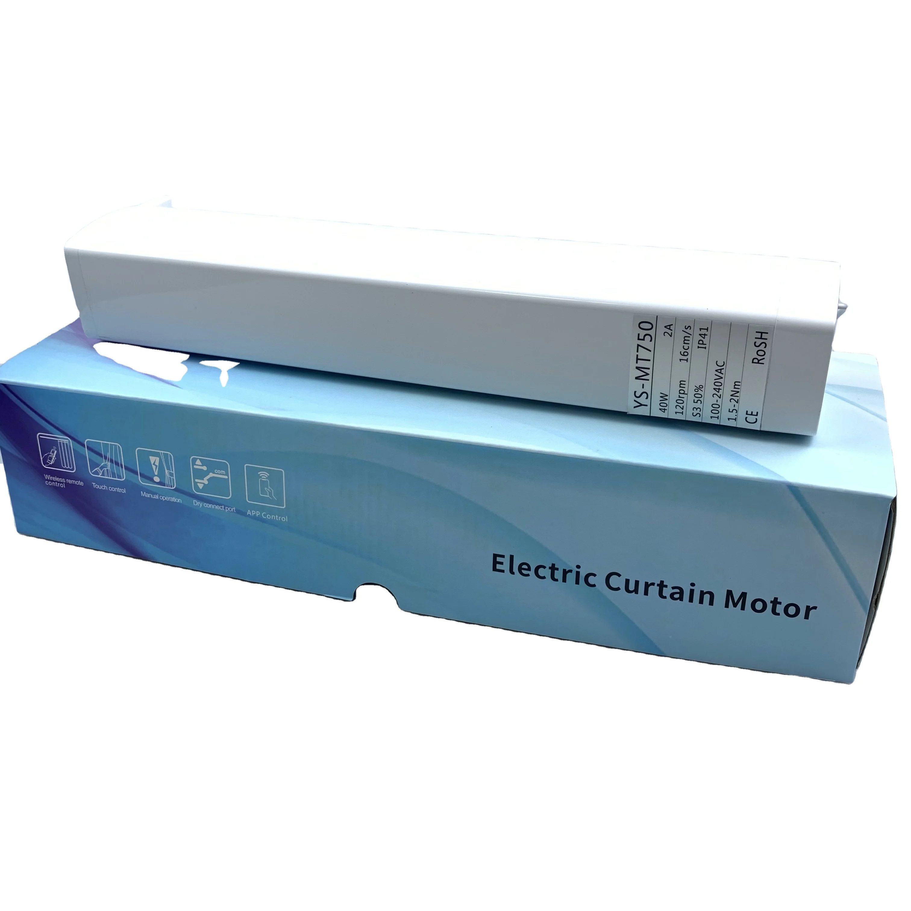 

ceiling type high quality adjustable stainless steel motorized curtain pole, White