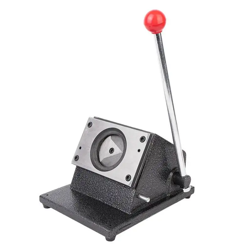 Factory Directly Wholesale 50mm Manual PVC Card Round Circle Manual PVC Die Cutter Machines for Office