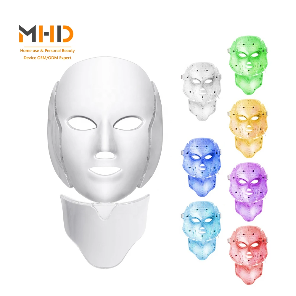

2020 Hot Sale 7 Color PDT LED Light Therapy Led Face Mask For Face And Neck