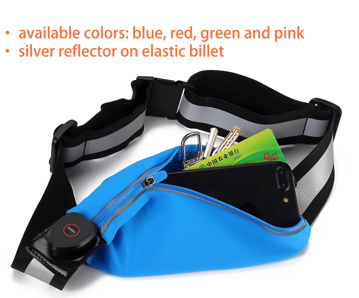 product-AIDI-hot sale LED light-up fashion running sports waist bag-img-1
