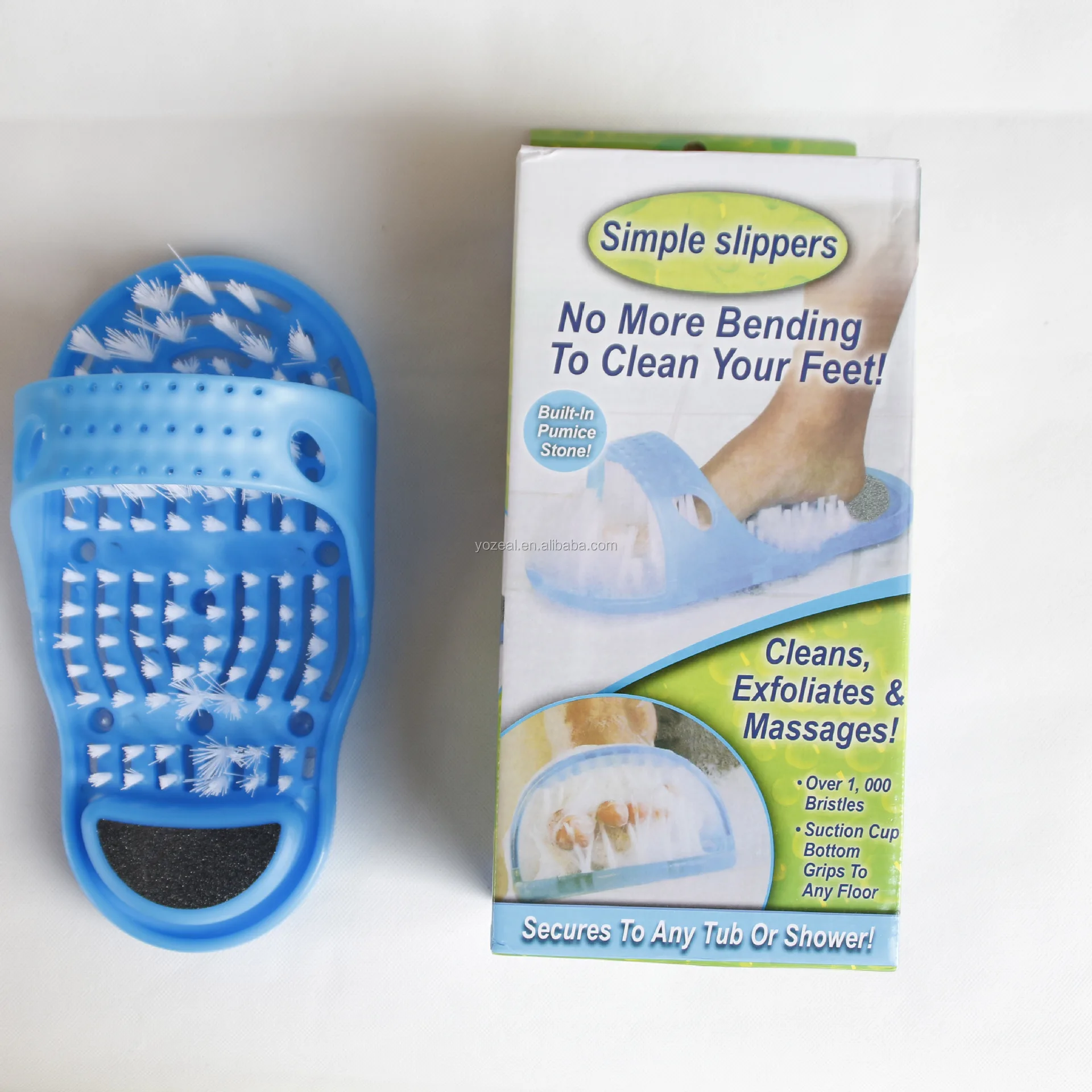 Foot Scrubber Feet Shower Spas Cleaning Brush Plastic Bathroom Shoe