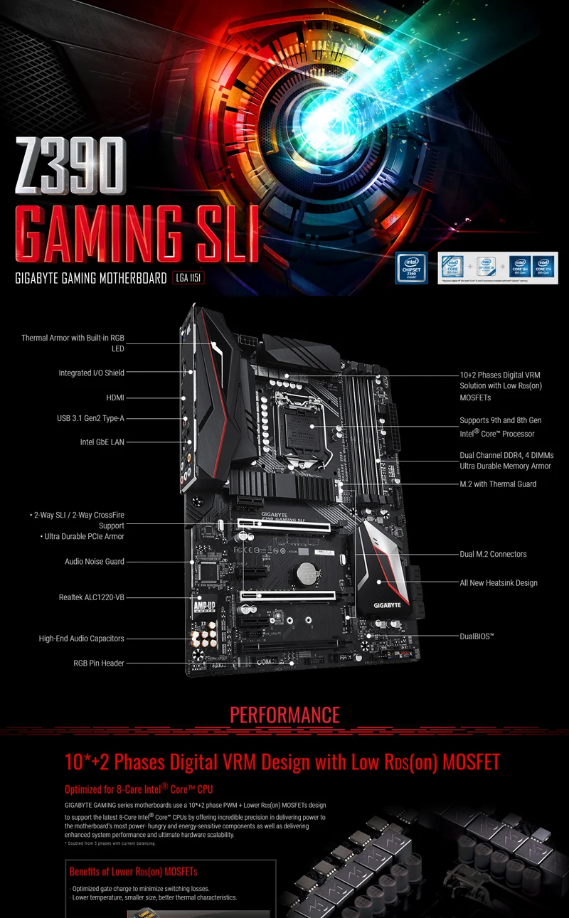 Gigabyte z390 sales gaming sli