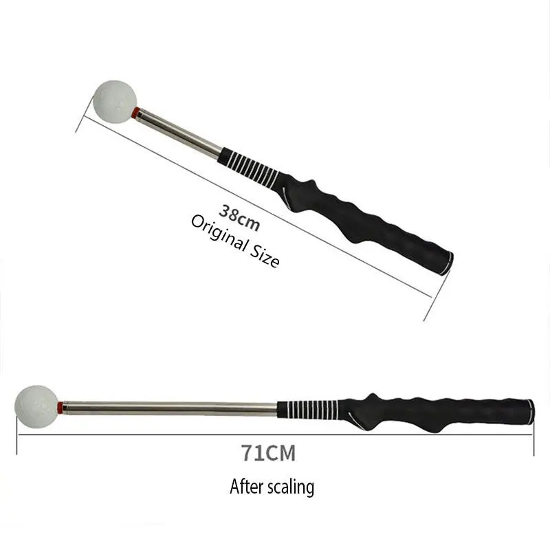 

New Design Golf Accurate Golf Swing Trainer with Flexible Head, Black