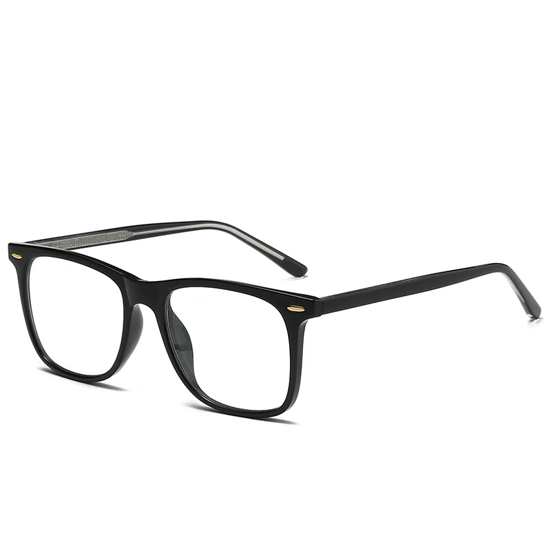 

2021 Classical Square Computer Spectacles Anti Blue Light Blocking Eyeglasses Acetate Optical Glasses Frame Fashion Logo Custom, 4 colors