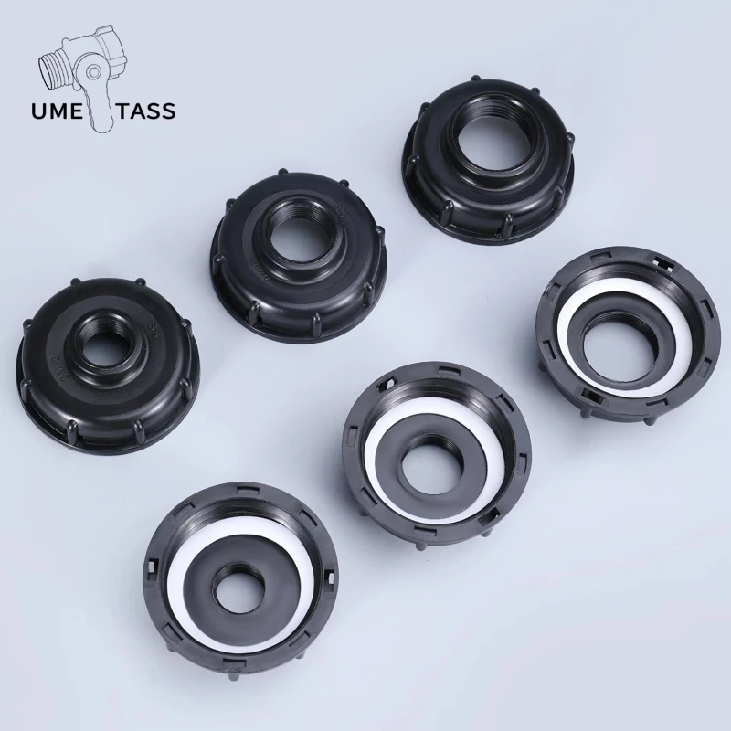 

UMETASS S60X6 Coarse Female Thread 1/2 3/4 1inch Garden Water IBC Tank Fittings Adapter Connector