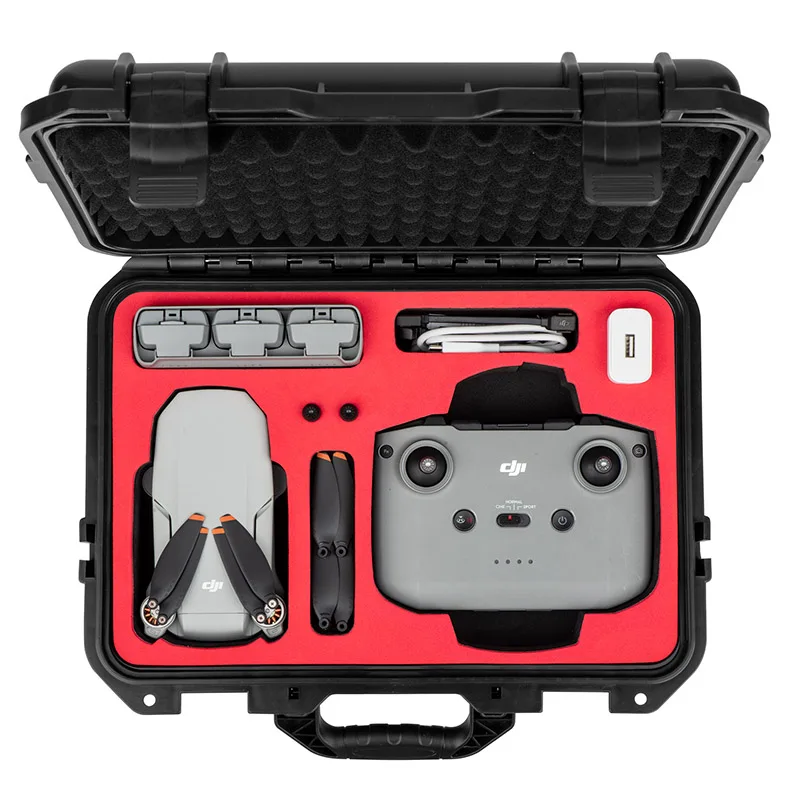 

Waterproof Plastic PP Carrying Case with Handle for DJI Mini 2 SE Mavic Mini Drone with Remote Controller Accessories