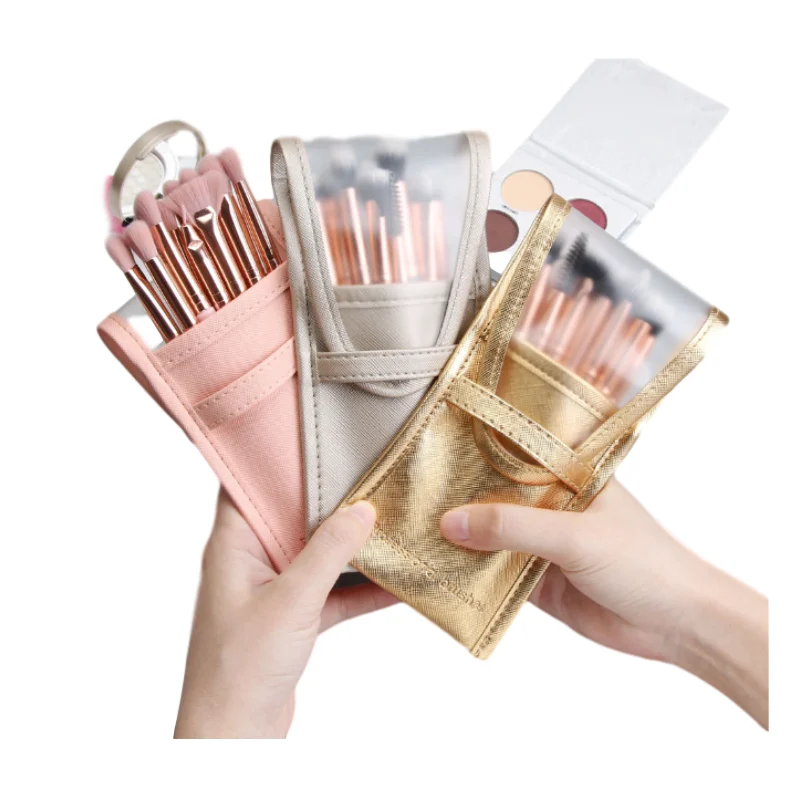 

Portable Women Makeup Storage Bags Brushes Case Holder Organizer Pouch Pocket Cosmetic Bag Make Up Tools Brushes Holder, Picture shows/custom color