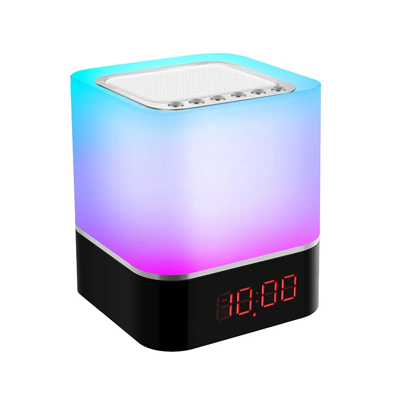 

2021 new arrival Touch control Variable change color Music lamp Speaker Colorful Wireless Night Light Lamp Bluetooth Speaker