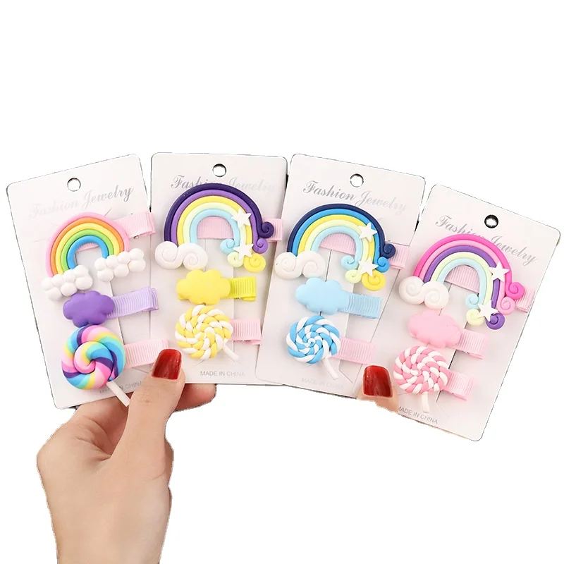 

MIO Sweet Candy Color Hair Claw Clips Cute Cartoon Hair Accessories For Girl Baby Hair Clips