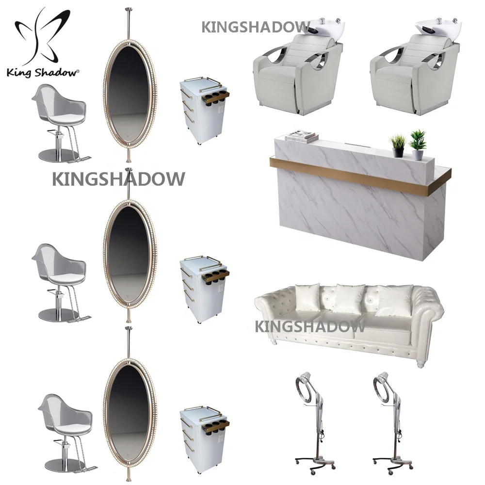 Beauty Salon Furniture Set Beautiful Hair Saloon Equipment Mirror