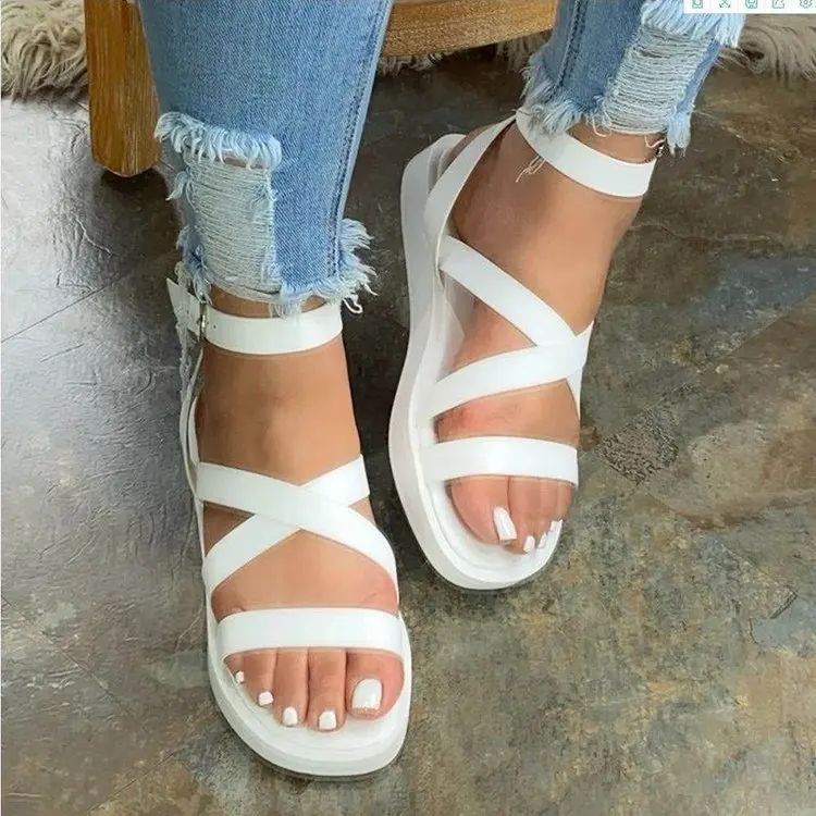 

Designer Woman Cross Hasp Sandals Trendy New Arrivals 2021 Ladies Flip Flops Sandals Summer Shoes Beach Slippers And Sandals