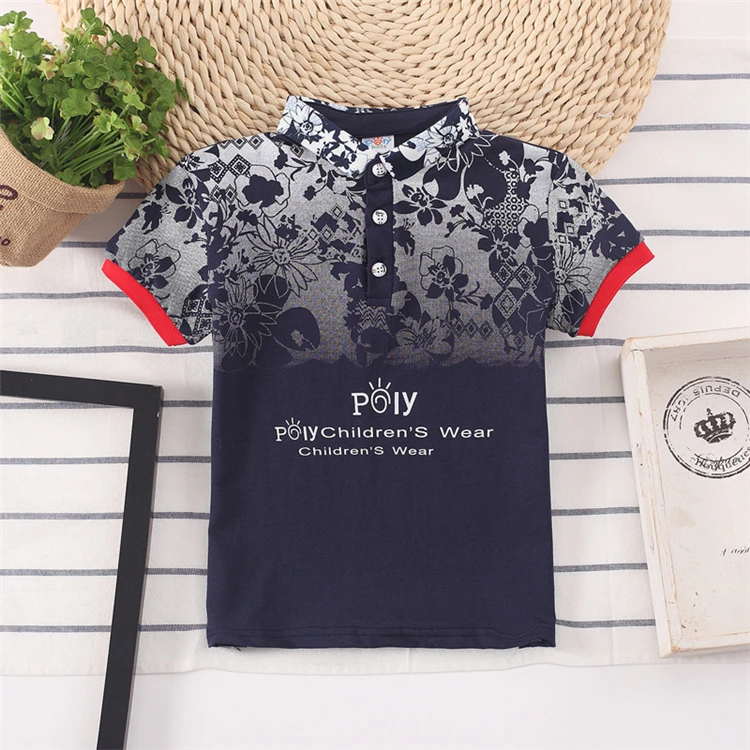 

summer short sleeves cotton kids polo t shirt, As picture