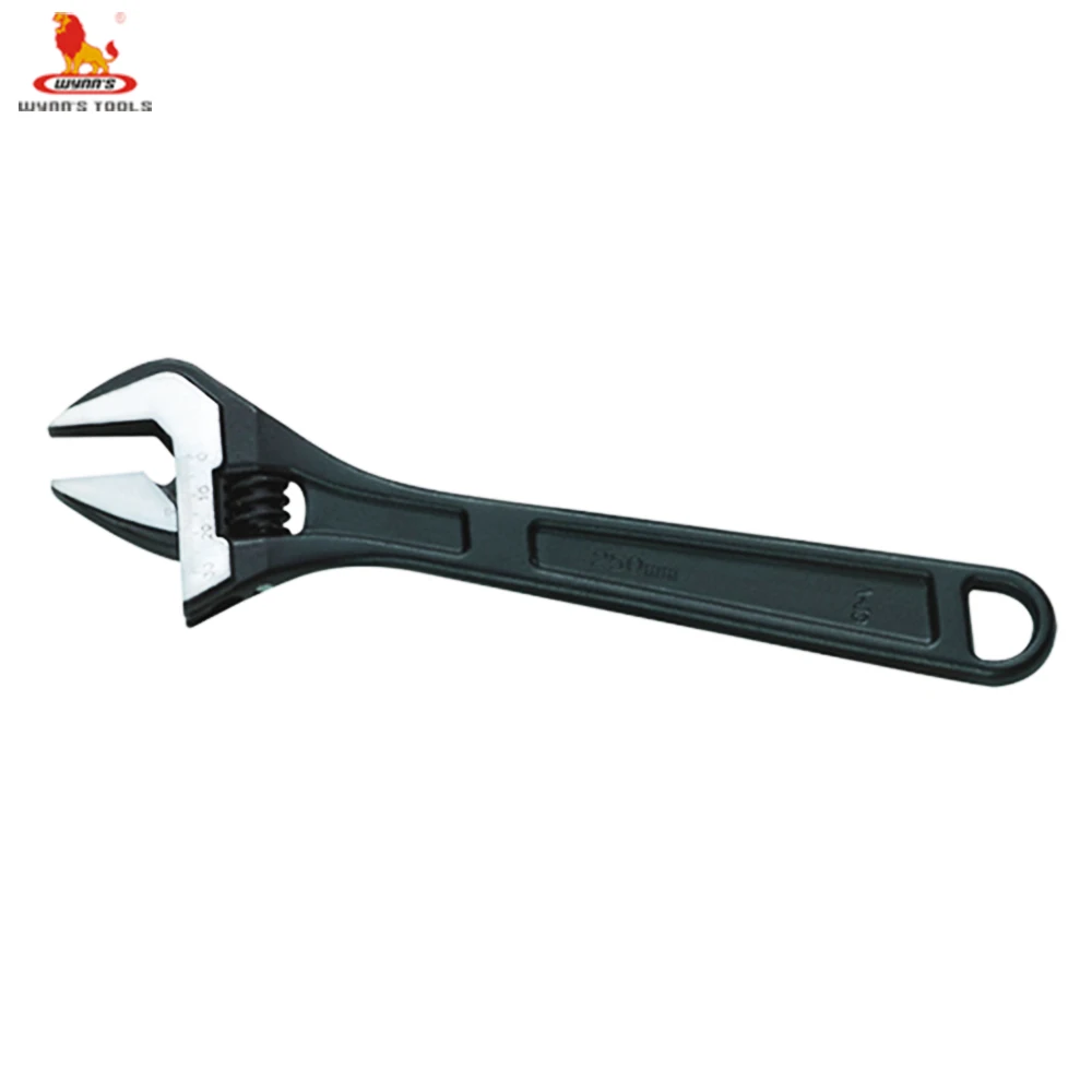 European type Industrial CRV Electrophoretic adjustable wrench for wrenches hand tools