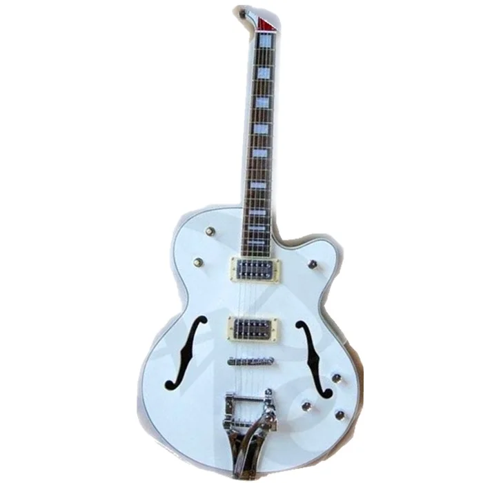 

Weifang Rebon hollowbody tremolo electric guitar with white colour