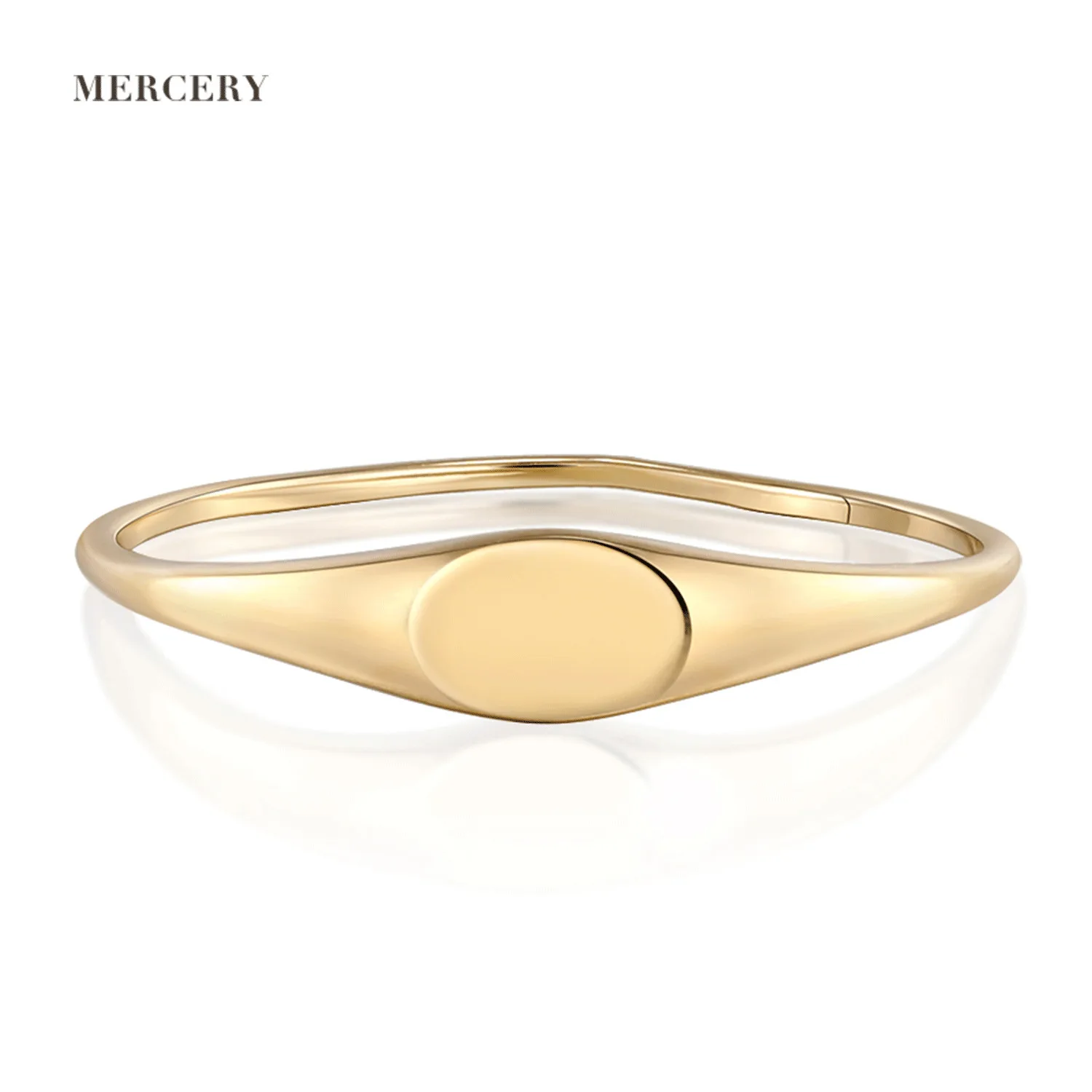 

Mercery Jewelry 2022 Best Selling Classics Design 14k Solid Gold Ring For Women Anniversary Jewelry Gift