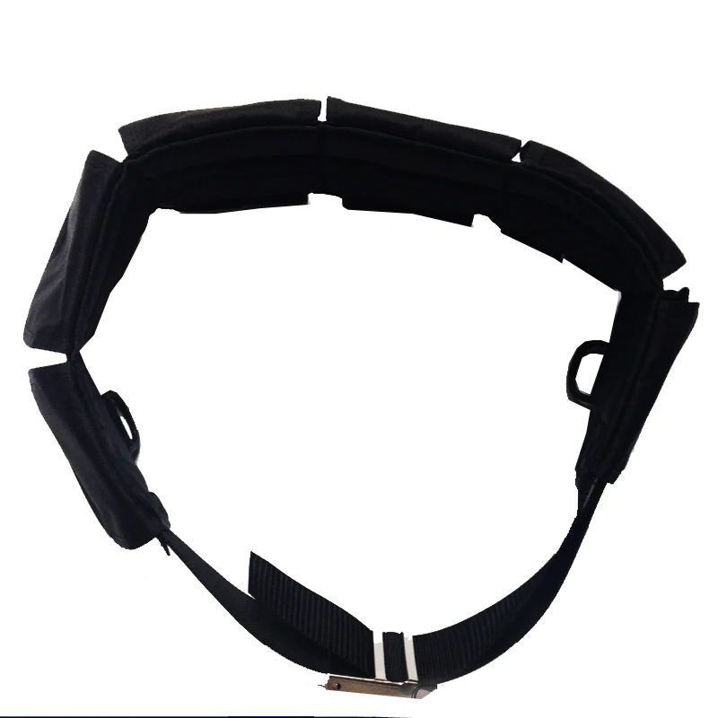 

SCUBA dive weight belt Freediving equipment dive weight belt spearfishing lead weight belt 6 pockets with buckle, Black