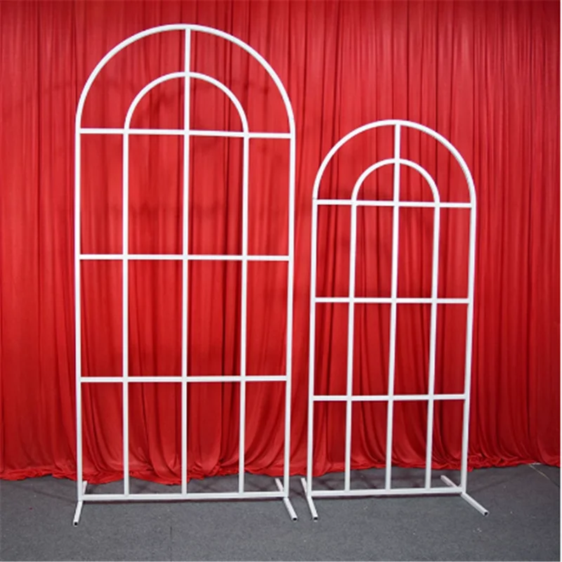 

Wedding arch decoration party stage background artificial flower stand screen two-piece set