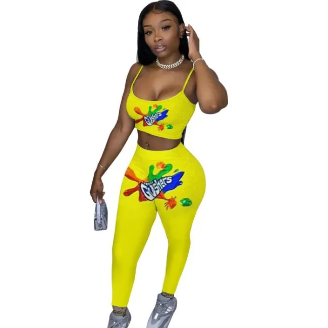 

Stock Spring Fashion HOT sale fashion party women bodycon 2pcs ladies street club wear factory wholesale