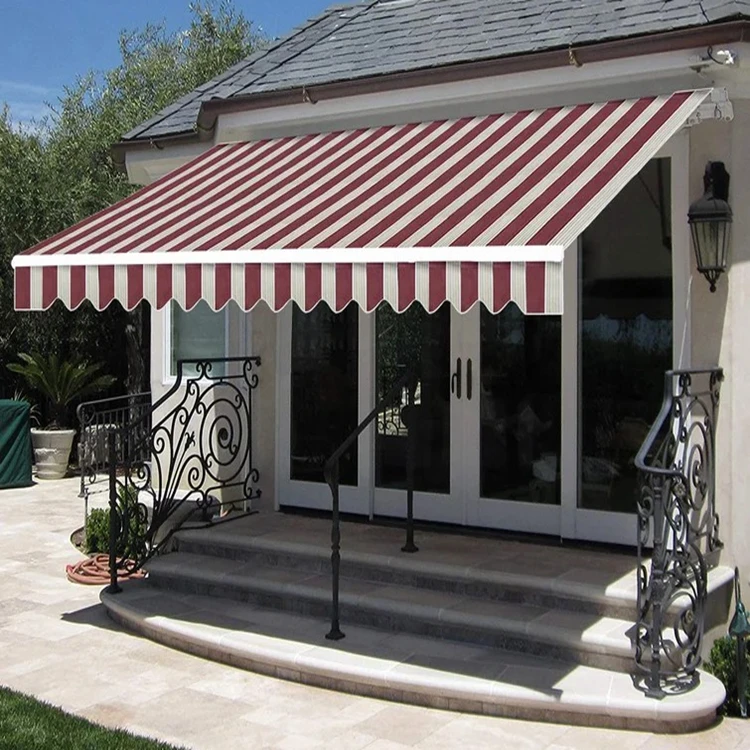 Wholesale Aluminum Retractable Full Box Window Balcony Door Roof Windproof Outdoor Folding Arm Awning Waterproof Feature Terrace