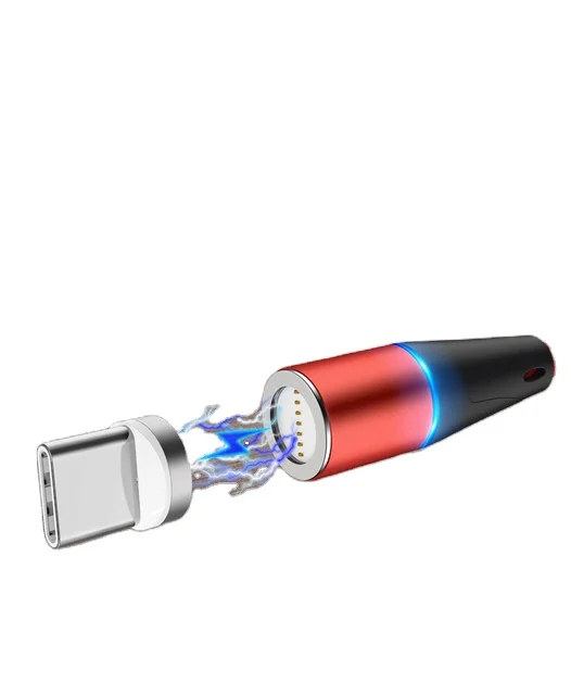 

Lifetime Warranty Led Flowing Mobile Phone Charging Magnetic Usb Cable, Black red white