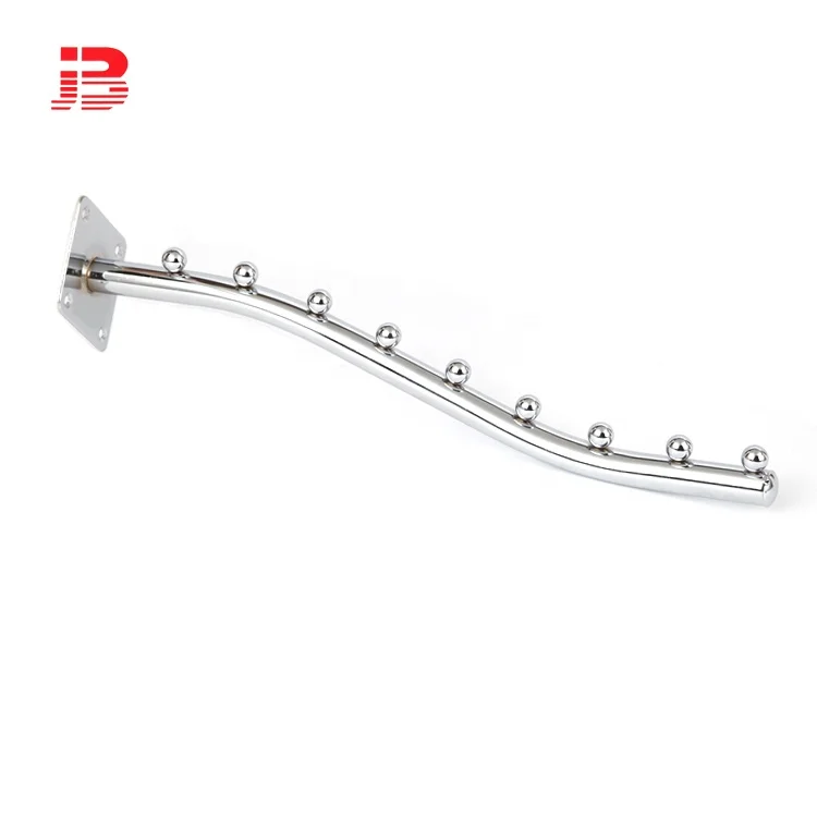 Wholesale Heavy duty hanging metal hooks stores Clothing chrome metal display hook manufacture