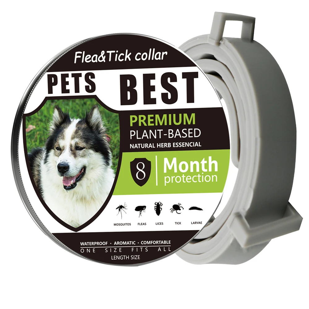 

Dog 8 months protection flea and tick collar for dogs and cats with essential natural oils