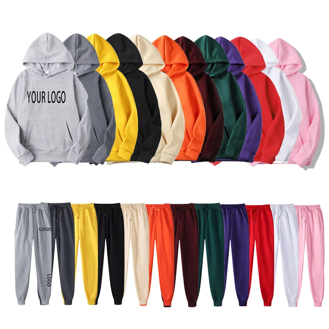 

Unisex Vendor Plain Cotton Designers Plus Size Blank Custom Reflective Logo Private Label Jogging Suit Men Tracksuit Sweatsuit, Customized color