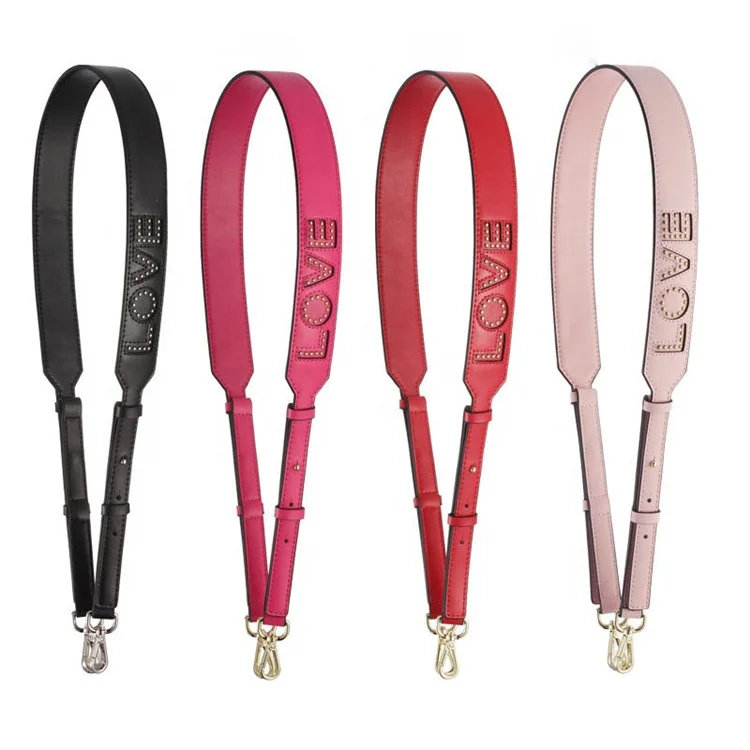 

MeeTee B-S545 LOVE New Adjustable Shoulder Strap Handbag Accessories PU Bag Strap, Colorful